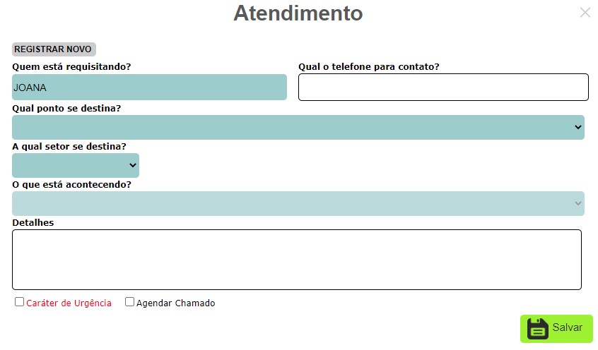 Registrar atendimento no ISPFY.