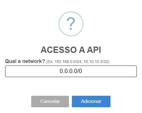 Adicionar a network no ISPFY.