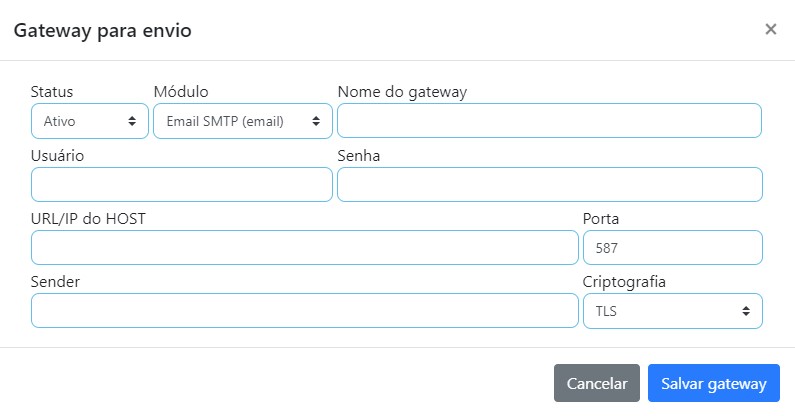 Integrar e-mail SMTP no ao ISPFY.