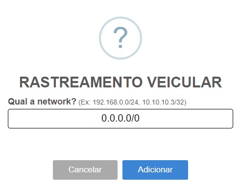 Adicionar network.