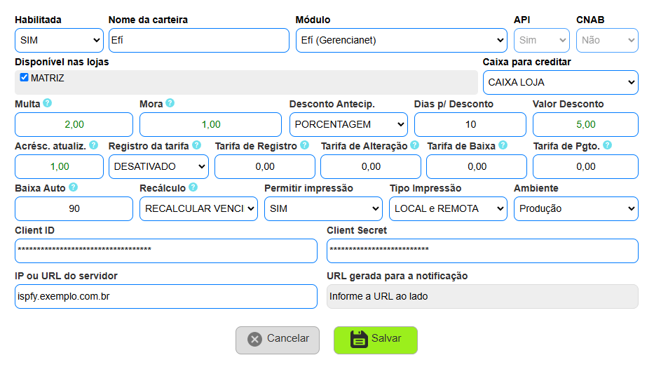 Integrando a Efí ao ISPFY.